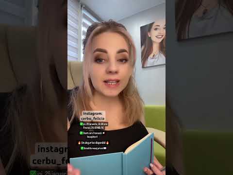 Pentru înscrieri la cursuri, detalii pe instagram: cerbu_felicia