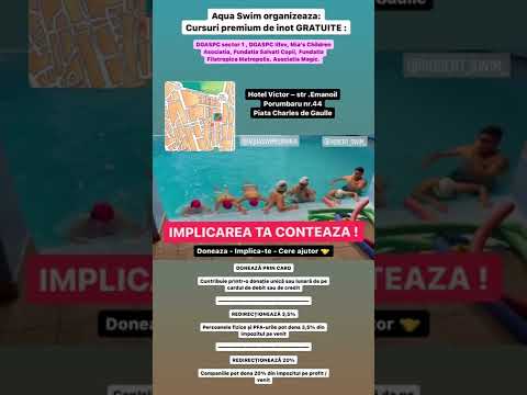 Cursuri de inot gratuite – scoala de inot Aqua Swim ofera lectii de inot Gratuite!