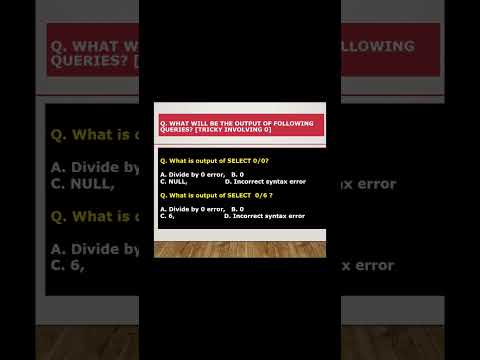 What is output of following SQL? #sql #ytshorts #feed @Techstreet24
