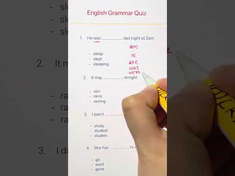 English Grammar Test