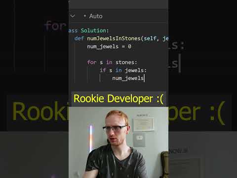 ROOKIE DEVELOPER vs Quirky Senior Engineer on Jewels and Stones, Leetcode 771