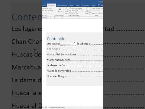 Portada y Tabla de Contenido #Shorts #tips #office #word  #cursodeword