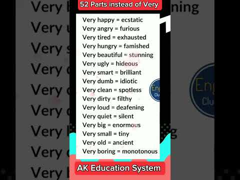 English classes parts 52 #Wordstousedinsteadofvert