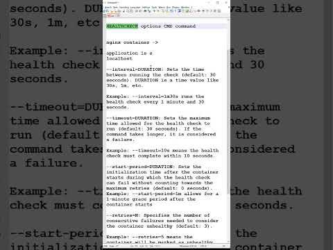 What is HEALTHCHECK instruction and why we need to use it in Dockerfile – #docker