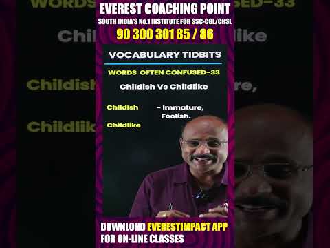 ENGLISH VOCABULARY- The difference between the words Childish and Childlike as explained