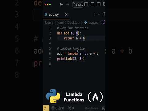 Funcții Lambda în Python