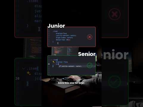 Junior Vs Senior Fronted developer.. #programming #javascript #html #css #html5 #coding #webdesign .