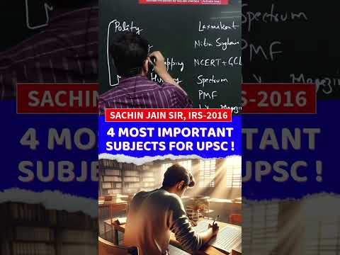 4 Most Important Subject For UPSC | #UPSC #IAS #motivation #shorts #shortsfeed #youtubeshorts #jobs