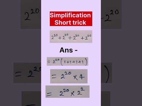 simplification short trick