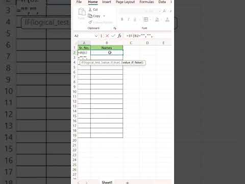 Excel Tips & Tricks | How to Generate Serial Numbers Automatically in Excel #exceltips #shorts