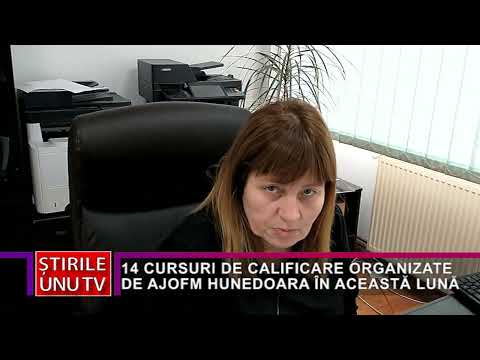 14 CURSURI DE CALIFICARE ORGANIZATE DE AJOFM HUNEDOARA ÎN ACEASTĂ LUNĂ