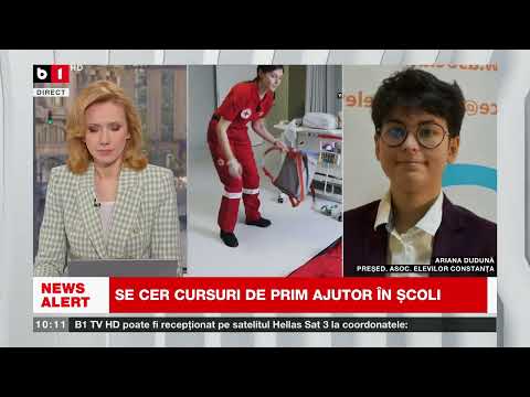 SE CER CURSURI DE PRIM AJUTOR ÎN ȘCOLI_Știri B1_11 mai 2023