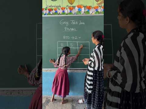 Easy trick for Division by Srinitthya #shortsviral #division #maths#fun#easy#shortcut#intresting