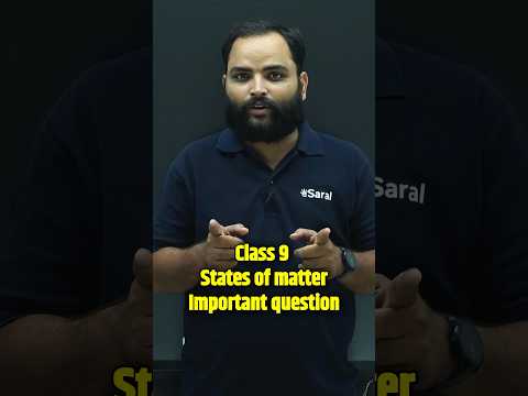 States of Matter Important questions | Class 9 Science chapter 1 #class9science #shorts #esaral