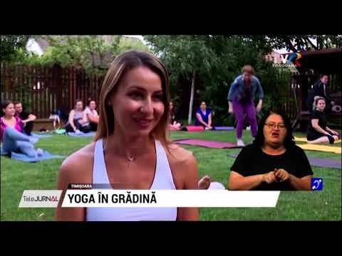 Nicoleta organizează cursuri de yoga în propria ei grădină #StiriRegionale @TVRTM