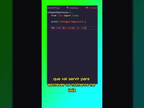 Contagem Regressiva em PYTHON #shorts #development #dev