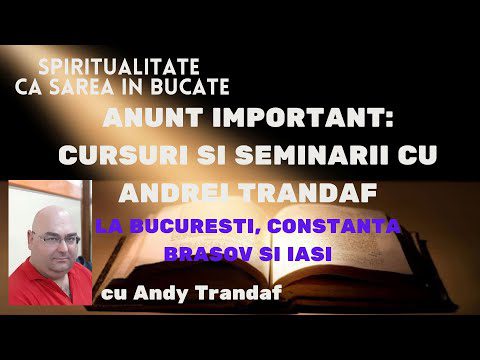 ANUNT FOARTE IMPORTANT!!!!! CURSURI SI SEMINARII CU ANDREI TRANDAF: REIKI, RUNE, RADIESTEZIE